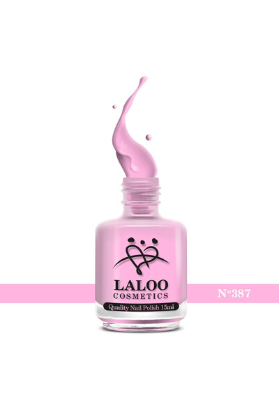Laloo Cosmetics No.387 Νο Pink| Laloo classic nail polish 15 ml