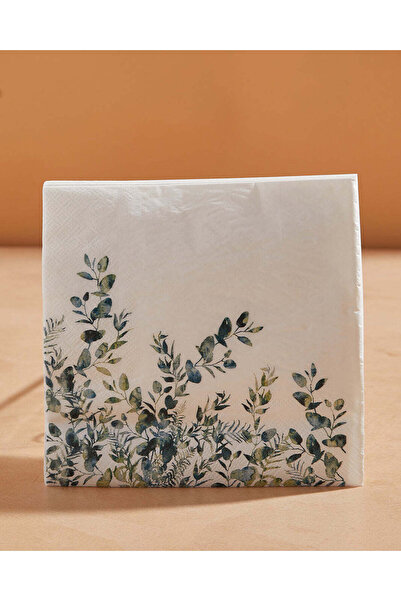 REDTAG مناديل ورقية بنقشة زهور خضراء، 20 قطعة