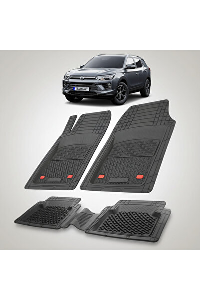 TEAMCAR Συμβατά πατάκια δαπέδου SsangYong Korando C300 2019-2023 | Μαύρο