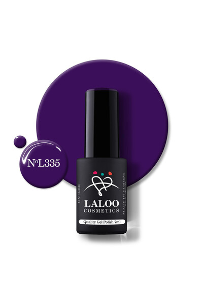 Laloo Cosmetics 335 Black Aubergine | Laloo gel polish 7ml