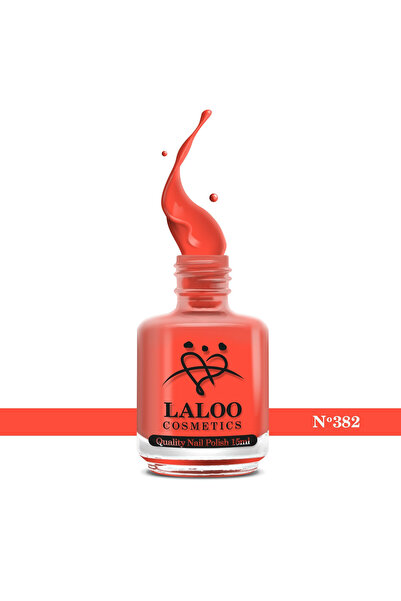 Laloo Cosmetics No.382 Orange Coral| Oja clasica Laloo 15 ml
