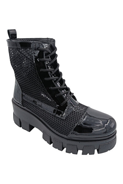 SANDALİ Ghete damă de vară din piele naturală cu inserții de plasă – talpă uș...