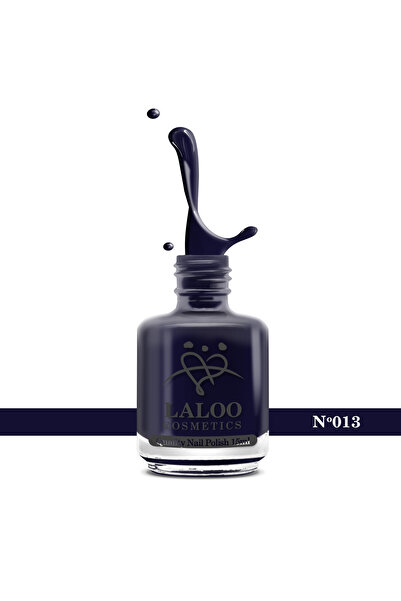 Laloo Cosmetics No.013 Blue Black| Laloo classic nail polish 15 ml