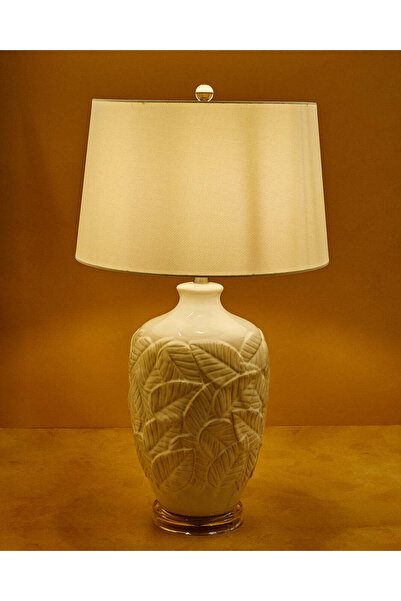 REDTAG مصباح طاولة من السيراميك الأبيض 68 سم