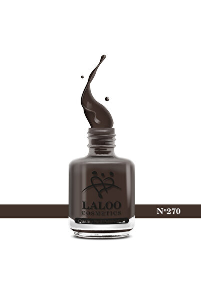 Laloo Cosmetics No. 270 Wood Brown| Laloo classic nail polish 15 ml