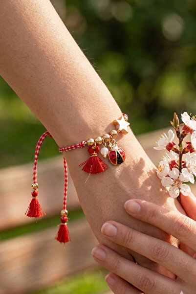 PETEK AKSESUAR Marteni̇çka Lucky Bug Bracelet with Elevator Design