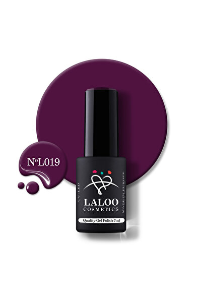 Laloo Cosmetics 019 Dark purple Cherry | Laloo gel polish 7ml