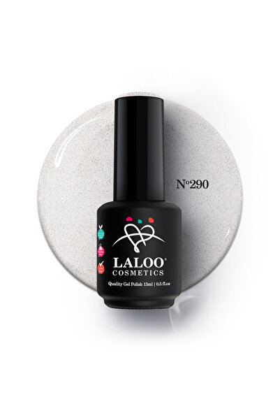 Laloo Cosmetics 290 Champagne Glitter | Laloo gel polish 15ml