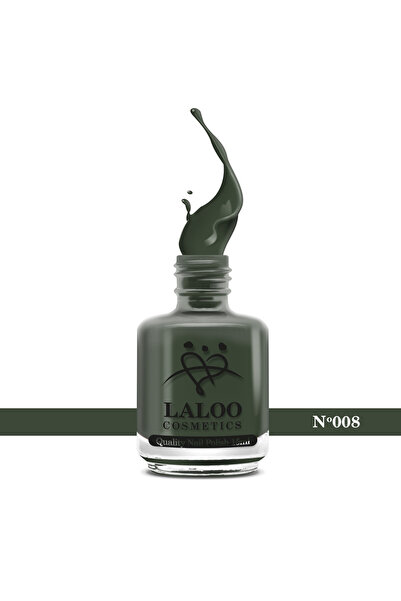 Laloo Cosmetics No.008 Νο Khaki| Laloo classic nail polish 15 ml