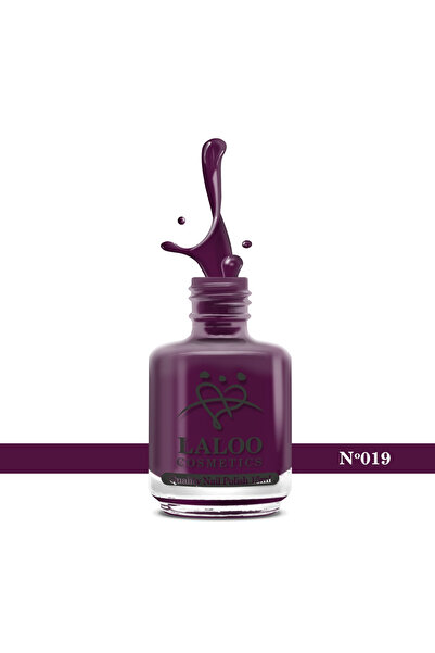 Laloo Cosmetics No.019 Purple| Laloo classic nail polish 15 ml
