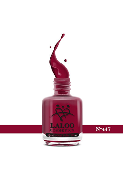 Laloo Cosmetics № 447 Тъмночервен| Laloo класически лак за нокти 15 мл
