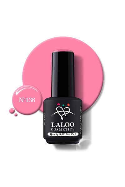 Laloo Cosmetics 136 Barbie Pink | Laloo gel polish 15ml