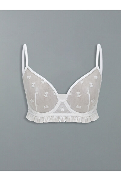 LC Waikiki Σουτιέν Özmarka Νέας Σεζόν με Μπανέλες, Χωρίς Επένδυση, Δαντελένιο...