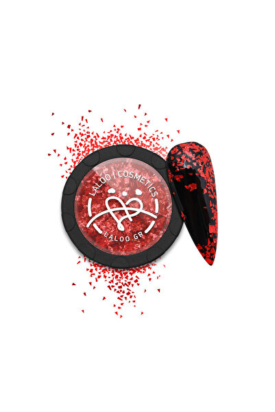 Laloo Cosmetics Metallic Flakes No.10 Red Laloo