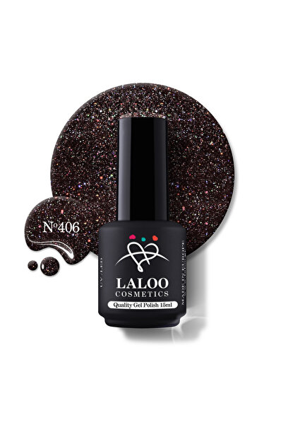 Laloo Cosmetics Νο.406 Shimmering Brown Eggplant | Laloo gel polish 15ml