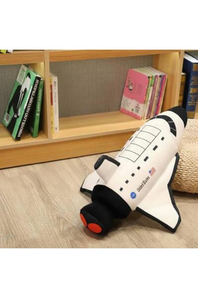 Alhabib bedding Baby doll in the shape of a black and white spaceship, soft fur