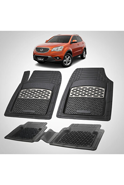 TEAMCAR Стелки за под SsangYong Korando C200, съвместими 2010-2019 | Сребърни