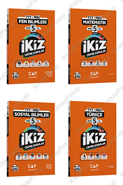Çap Yayınları Ders Platosu TYT MSÜ Türkçe Matematik Fen Sosyal Son 5 Yıl İkiz...