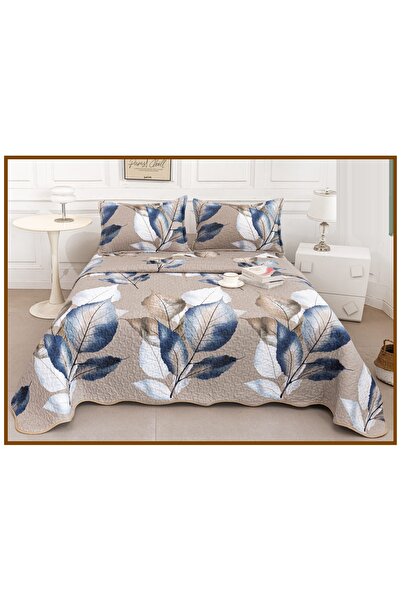 CHIRASO Reversible Quilted Bedspread Set, 2 Sides, 3 Pieces, 220x240 cm, 2 Pi...