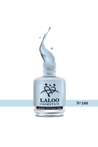 Laloo Cosmetics № 160 Бебешко синьо| Класически лак за нокти Laloo 15 мл