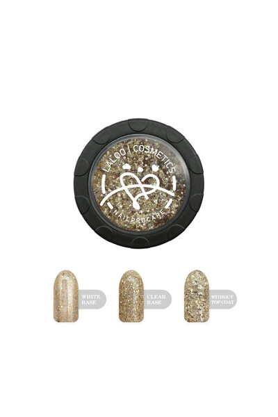 Laloo Cosmetics Glitter Auriu Pixel effect No.02 Laloo
