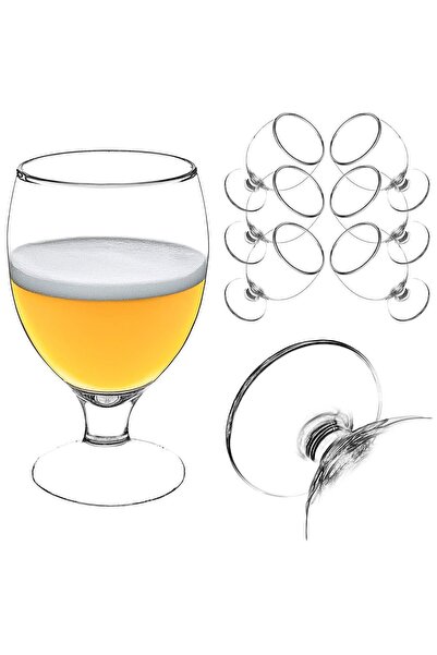 KADAX Beer Glasses, Cocktails, Drinks, Mug, 370ml, 6 pcs, Gift