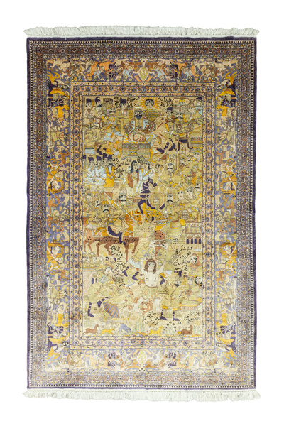 Soho Antiq Gilan Figürlü El Dokuma İran Halısı 121x186 cm