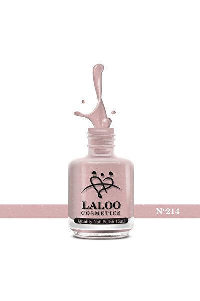 Laloo Cosmetics № 214 Розов нюд | Laloo класически лак за нокти 15 мл