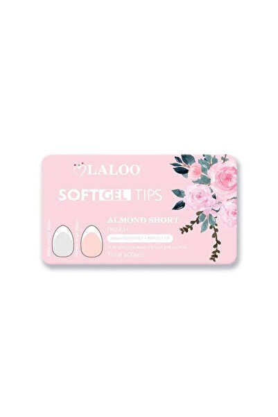 Laloo Cosmetics Tipsuri softgel French migdala scurta milky/nude 600 buc Laloo