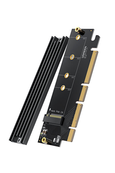 Ugreen PCIe 4.0 x4 x8 x16 Uyumlu 64Gbps NVMe M.2 SSD Dönüştürücü Adaptör, 30715
