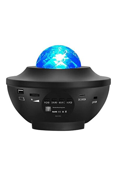 Torima Starry Projektör Led Lazer Uzaktan Kumandalı Kablosuz Hoparlör Gece La...