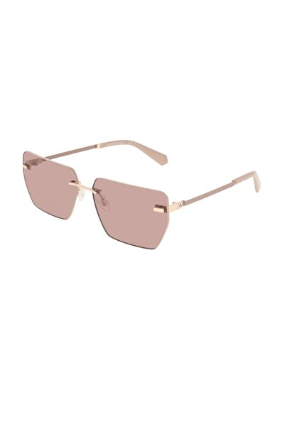 Calvin Klein Jeans CKJ 25207S 722 62 Unisex Geometrik Gold Metal Güneş Gözlüğü