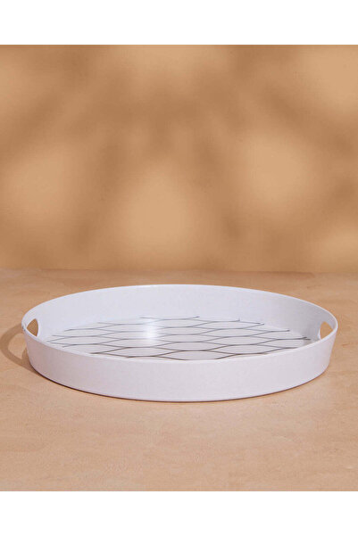 REDTAG Grey Bamboo Round Tray