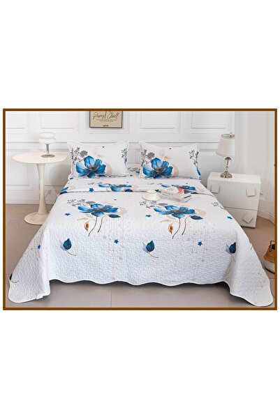 CHIRASO Reversible Quilted Bedspread Set, 2 Sides, 3 Pieces, 220x240 cm, 2 Pi...