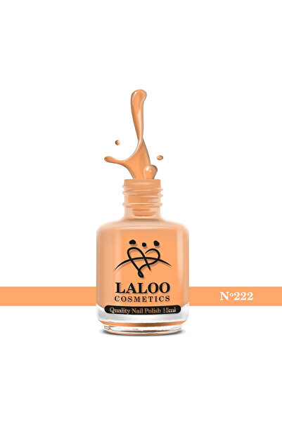 Laloo Cosmetics No.222 Salmon Orange| Oja clasica Laloo 15 ml