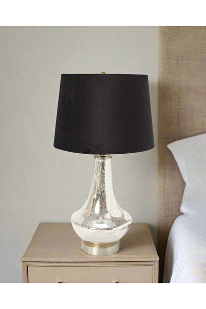 REDTAG مصباح طاولة من الزجاج الأسود