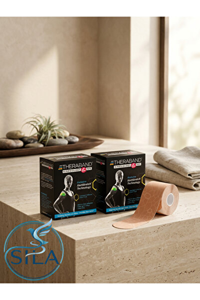 THERABAND Theraband Kinesiology Sports Tape - Beige. 2-pack