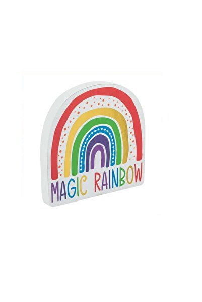 Jumbo Room decoration, Rainbow. Wood, Multicolor, 15x1.8x15cm