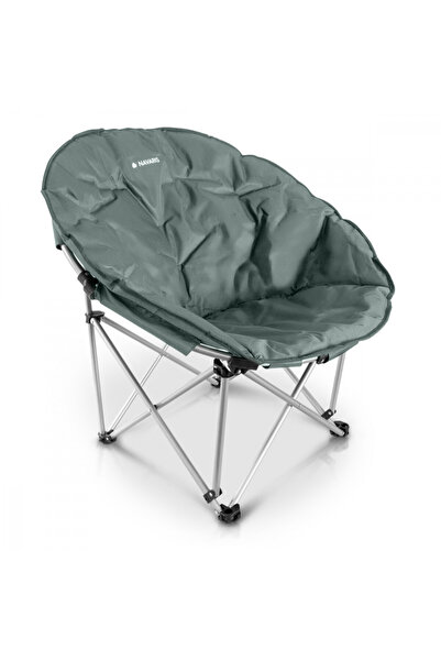 Navaris Folding Outdoor Chair, Supports up to 150 kg, Padded, Gray, 45134.1.22