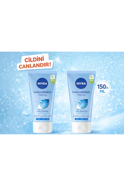 NIVEA Canlandırıcı Yüz Peelingi 150 ml,Arındırıcı,Nemlendirici,Lotus Çiçeği,E...