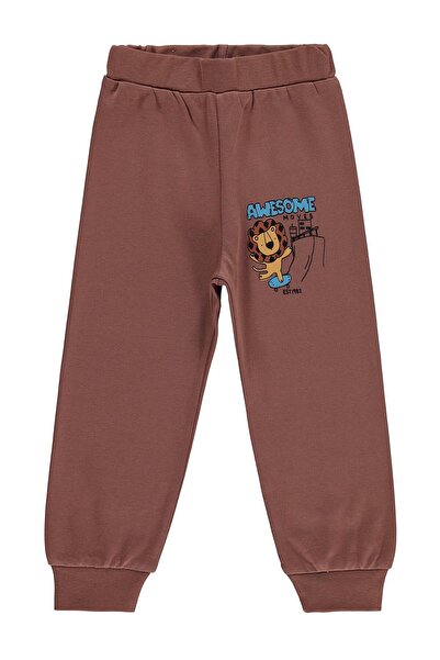 Civil Boys Awesome Aslan Printed 2-5 Years Old Sweatpants Km - Brown 3-4 Year...