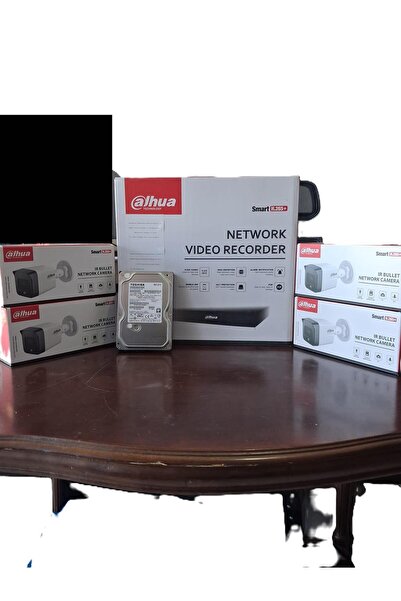 DAHUA 4 LÜ İP KAMERA SETİ
