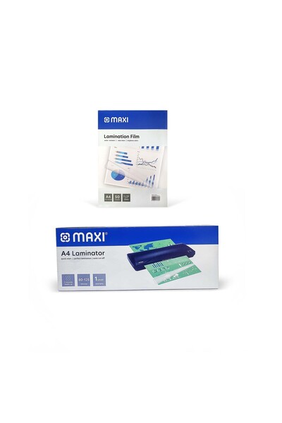 MAXİ آلة تغليف A4 + غلاف 50