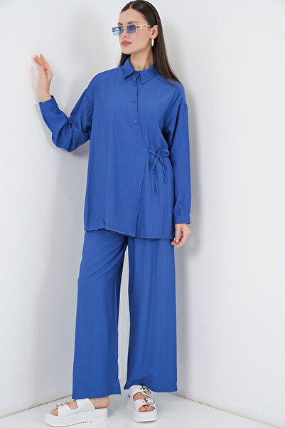 Hiccup BDART Košulja kragna Komplet tunika i pantalona sa vezanim detaljima