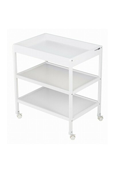 FreeON Masuta de infasat, FreeON, Mila, Din lemn, Cu 4 roti, 76x54x86 cm, White