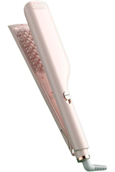 Arabest Iron Mesh Hair Curler, Fluffy Wavy Styling Tool, Pink, EU Plug