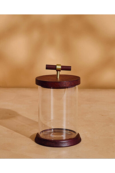 REDTAG Clear Glass Canister With Wooden Lid 900ml