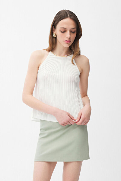 adL Zincir Detaylı Triko Bluz