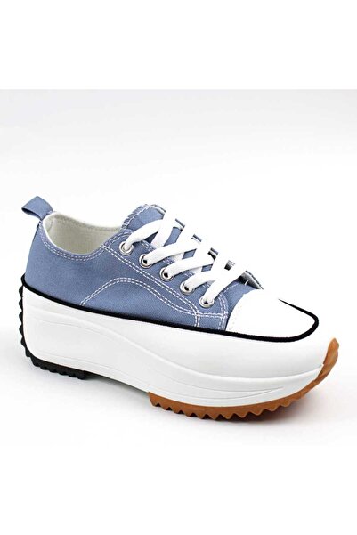 mm Sneakers de dama, din denim, potriviti stilului casual M5319-JEANS
