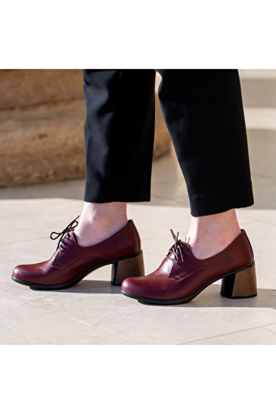 OEM Genuine leather shoes 594 burgundy